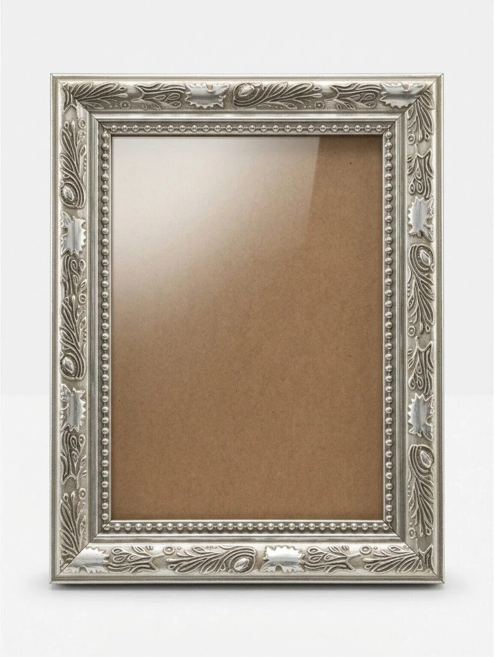 Vintage Ornate Silver-Tone Picture Frame